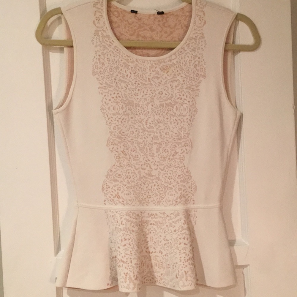 BCBG peplum blouse